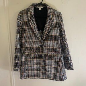 Old Navy Women's Houndstooth Coat - Size XS - Great Condition